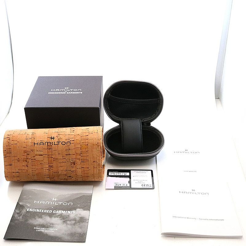 【中古】HAMILTON <br>KHAKI FIELD TITANIUM ENGINEERED GARMENTS LIMITED EDITION <br>ハミルトン <br>カーキ フィールド チタニウム エンジニアド ガーメンツ リミテッドエディション <br>H70235130 (H702350)