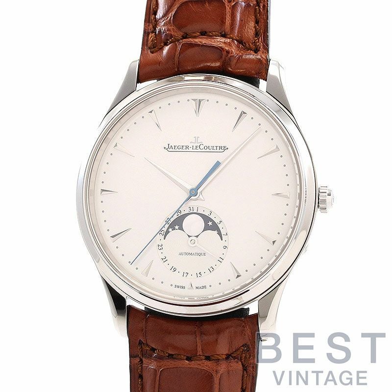 【中古】JAEGER-LECOULTRE <br>MASTER ULTRA THIN MOON 39 <br>ジャガー・ルクルト <br>マスター･ウルトラスリム・ムーン 39 <br>Q1368420 (176.8.64.S)