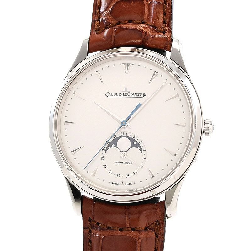 【中古】JAEGER-LECOULTRE <br>MASTER ULTRA THIN MOON 39 <br>ジャガー・ルクルト <br>マスター･ウルトラスリム・ムーン 39 <br>Q1368420 (176.8.64.S)