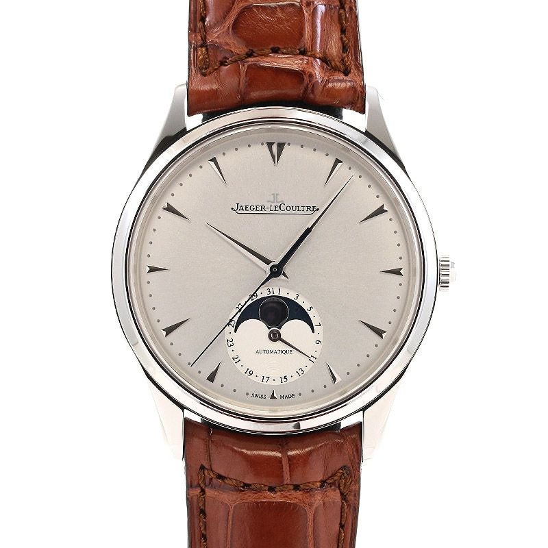 【中古】JAEGER-LECOULTRE <br>MASTER ULTRA THIN MOON 39 <br>ジャガー・ルクルト <br>マスター･ウルトラスリム・ムーン 39 <br>Q1368420 (176.8.64.S)