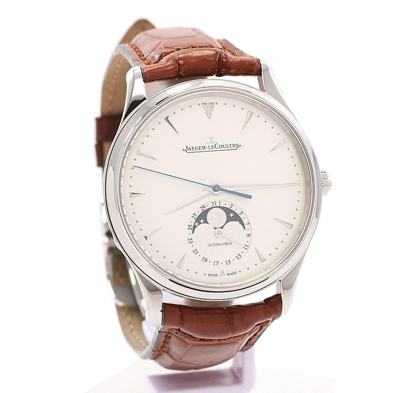 【中古】JAEGER-LECOULTRE <br>MASTER ULTRA THIN MOON 39 <br>ジャガー・ルクルト <br>マスター･ウルトラスリム・ムーン 39 <br>Q1368420 (176.8.64.S)