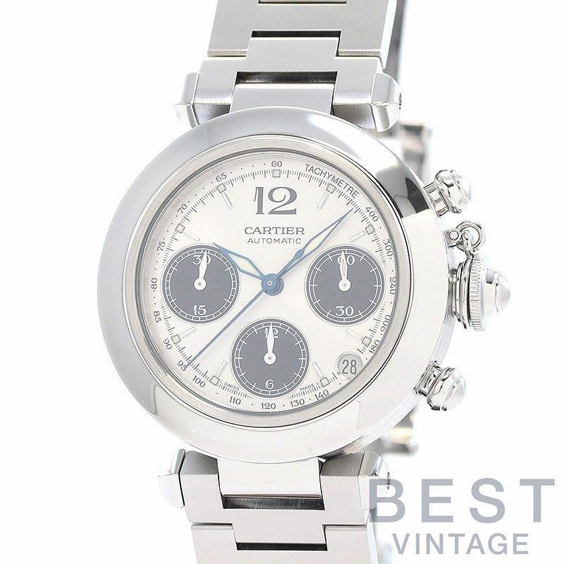 中古】CARTIER PASHA C DE CARTIER 36MM CHRONOGRAPH カルティエ