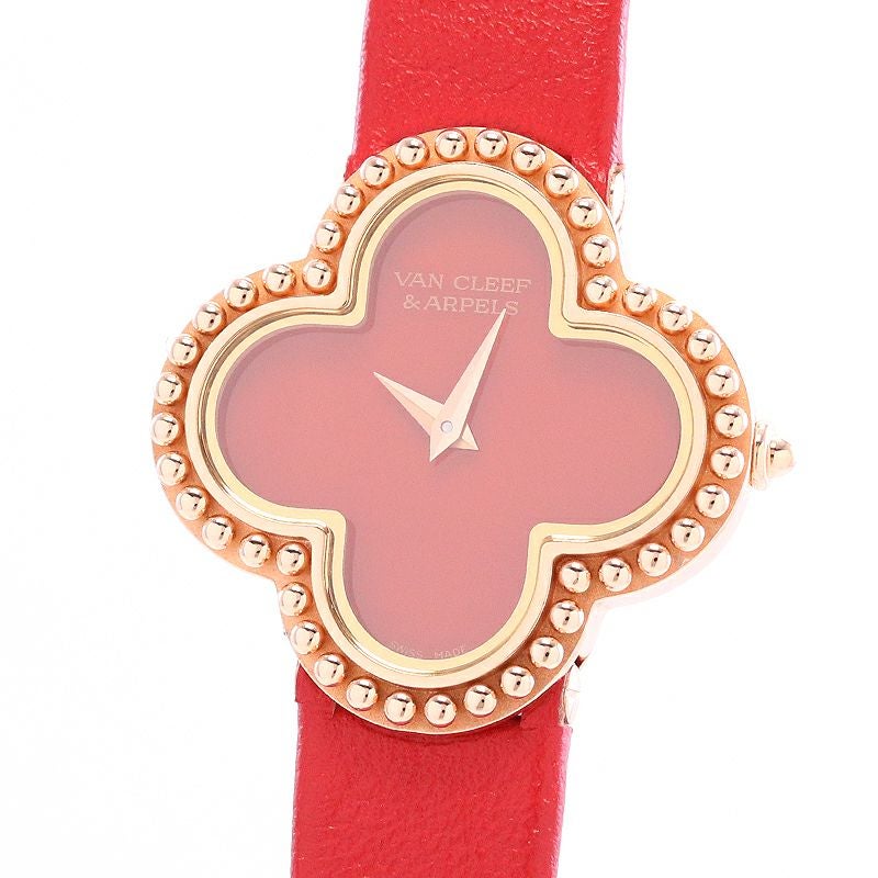 中古】VAN CLEEF & ARPELS VINTAGE ALHAMBRA CARNELIAN ヴァンクリーフ