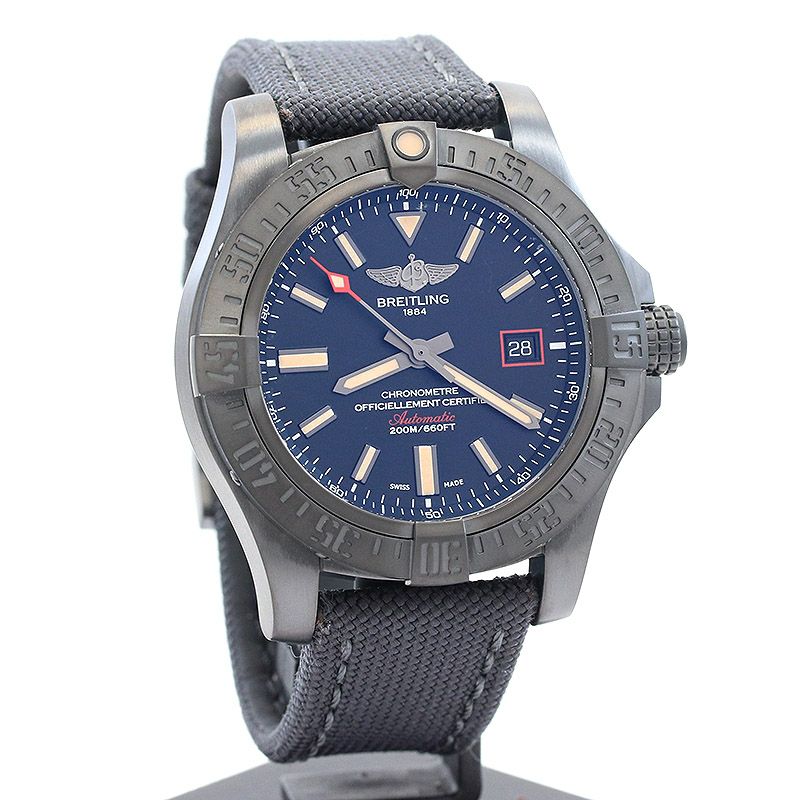 中古 ブライトリング BREITLING AB0117131B1A1 ブラック /シルバー メンズ 腕時計 中古】BREITLING AVENGER BLACKBIRD ブライトリング アベンジャー
