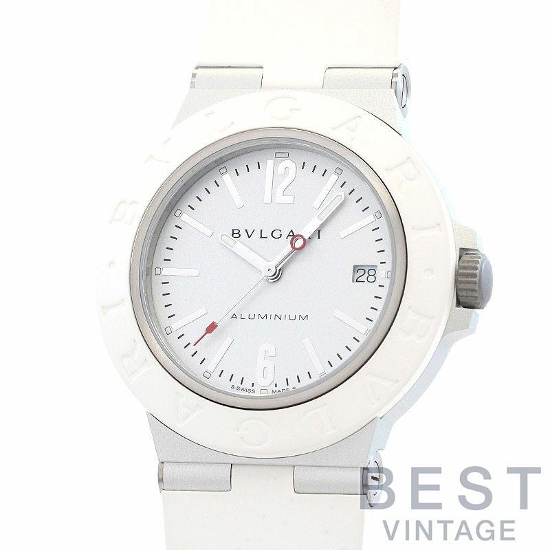 中古】BVLGARI ALUMINUM WHITE LIMITED ブルガリ アルミニウム