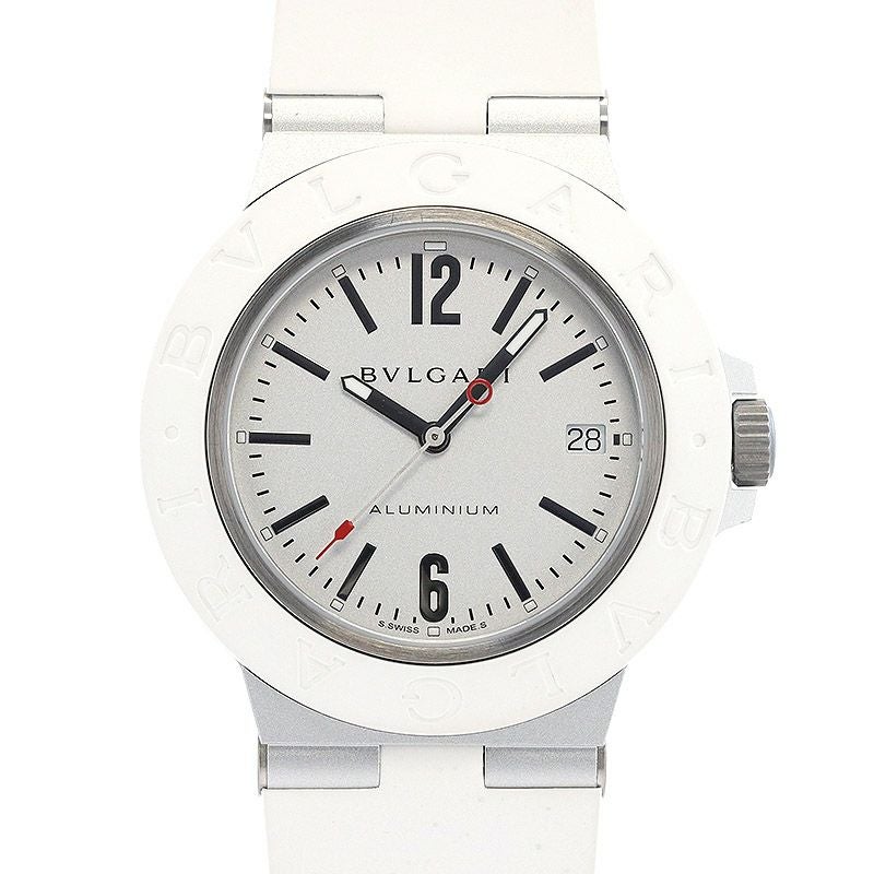 中古】BVLGARI ALUMINUM WHITE LIMITED ブルガリ アルミニウム