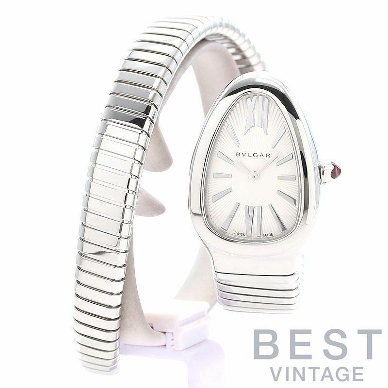 【中古】BVLGARI SERPENTI TUBOGAS WATCH SMALL SIZE BRACELET ブルガリ セルペンティ トゥボガス ウォッチ Sサイズブレスレット 101817　(SP35C6SS.1T / SP35S)