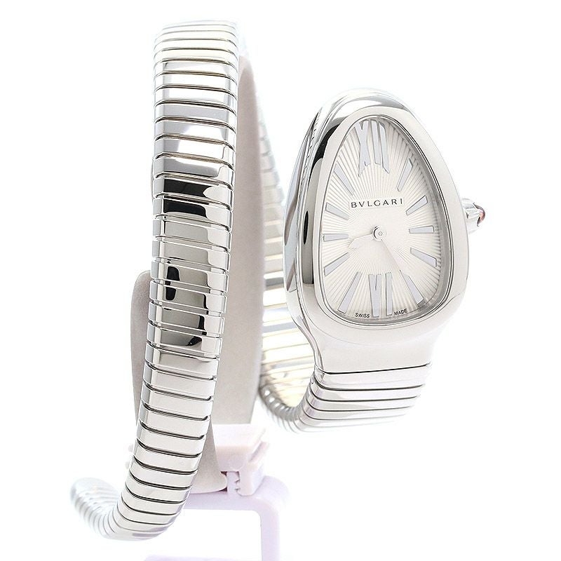 【中古】BVLGARI SERPENTI TUBOGAS WATCH SMALL SIZE BRACELET ブルガリ セルペンティ トゥボガス ウォッチ Sサイズブレスレット 101817　(SP35C6SS.1T / SP35S)