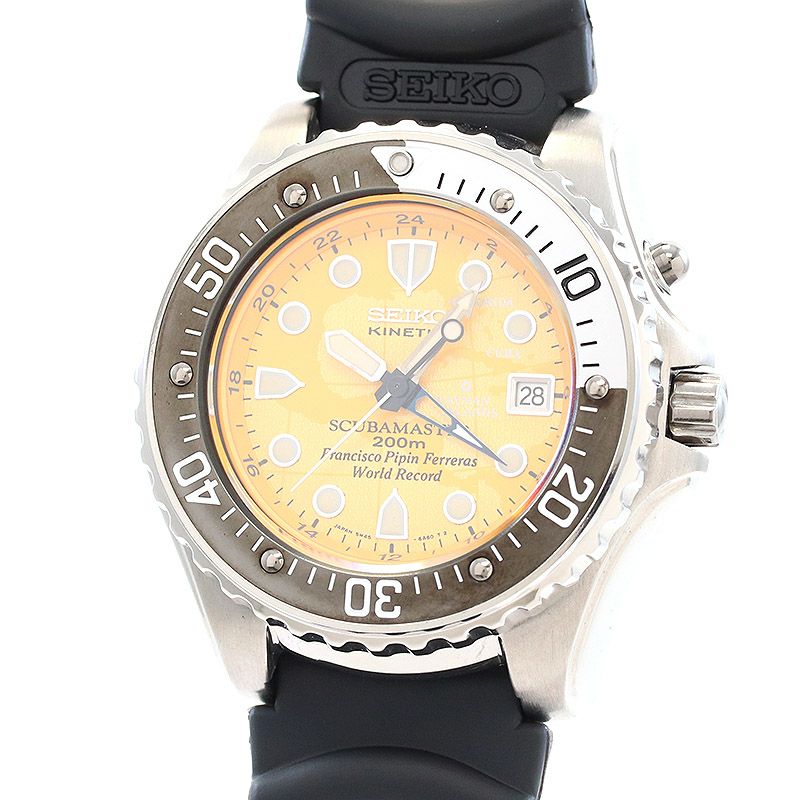 中古】SEIKO SCUBA MASTER KINETIC PIPIN LIMITED EDITION セイコー