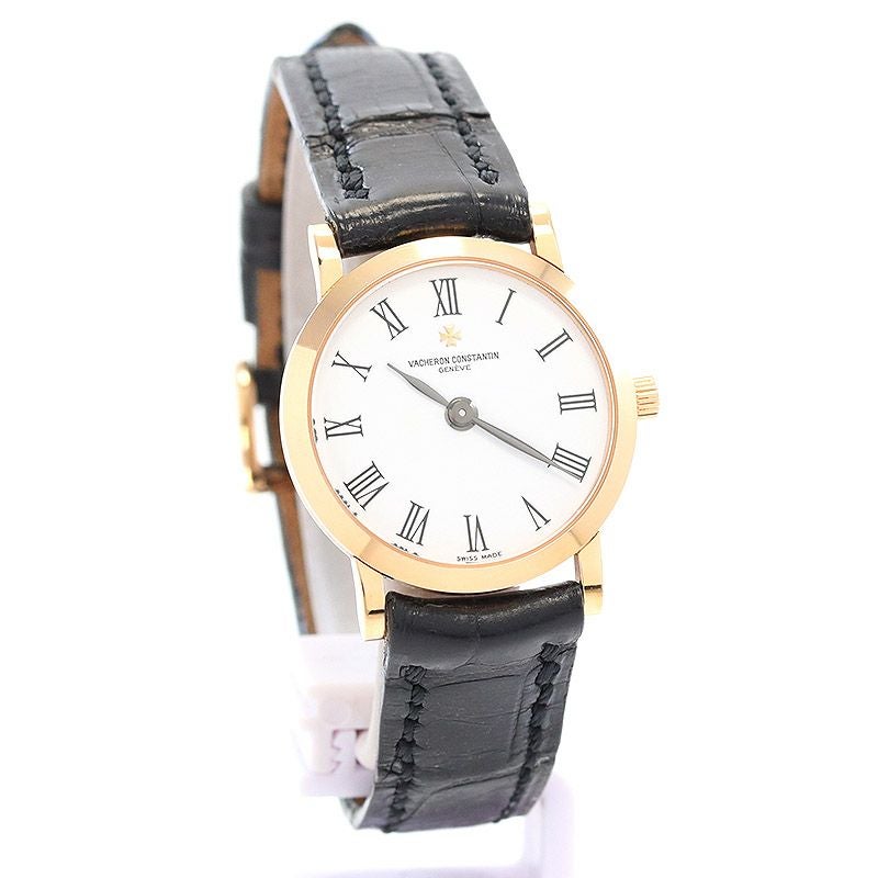 VACHERON CONSTANTIN ヴァシュロン・コンスタンタン 25093/000R-8741 パトリモニー 腕時計 K18PG 革 レディース [中古] ヴァシュロン コンスタンタン パトリモニー クォーツ 25093/000R-8741