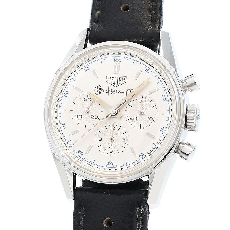 【OH済】 タグホイヤー 【TAG HEUER】 フランコバレージエディション カレラ 20イヤーズオブミラン CS3110.BC0726 メンズ シルバー ステンレススティール 腕時計 時計 FRANCO BARESI EDITION CARRERA 20 YEARS OF MILAN SILVER SS 【中古】 中古】TAG HEUER FRANCO BARESI EDITION CARRERA 20 YEARS OF MILAN