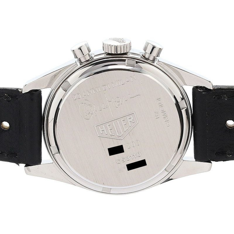 【OH済】 タグホイヤー 【TAG HEUER】 フランコバレージエディション カレラ 20イヤーズオブミラン CS3110.BC0726 メンズ シルバー ステンレススティール 腕時計 時計 FRANCO BARESI EDITION CARRERA 20 YEARS OF MILAN SILVER SS 【中古】 中古】TAG HEUER FRANCO BARESI EDITION CARRERA 20 YEARS OF MILAN