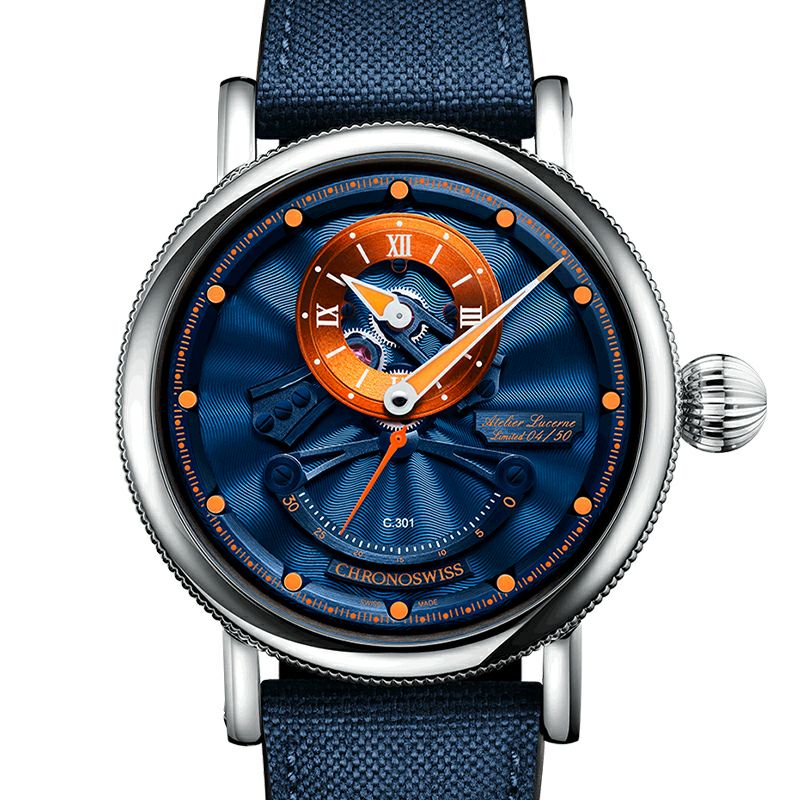 CHRONOSWISS OPEN GEAR RESEC KINGFISHER クロノスイス オープンギア レ･セック キングフィッシャー CH-6923-BLOR