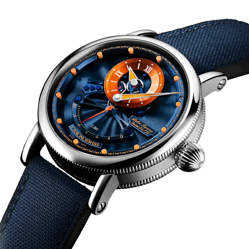 CHRONOSWISS OPEN GEAR RESEC KINGFISHER クロノスイス オープンギア レ･セック キングフィッシャー CH-6923-BLOR