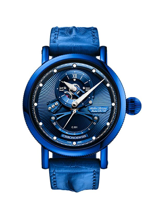 CHRONOSWISS OPEN GEAR RESEC ELECTRIC BLUE クロノスイス オープンギア レ･セック エレクトリックブルー CH-6926-BLSI