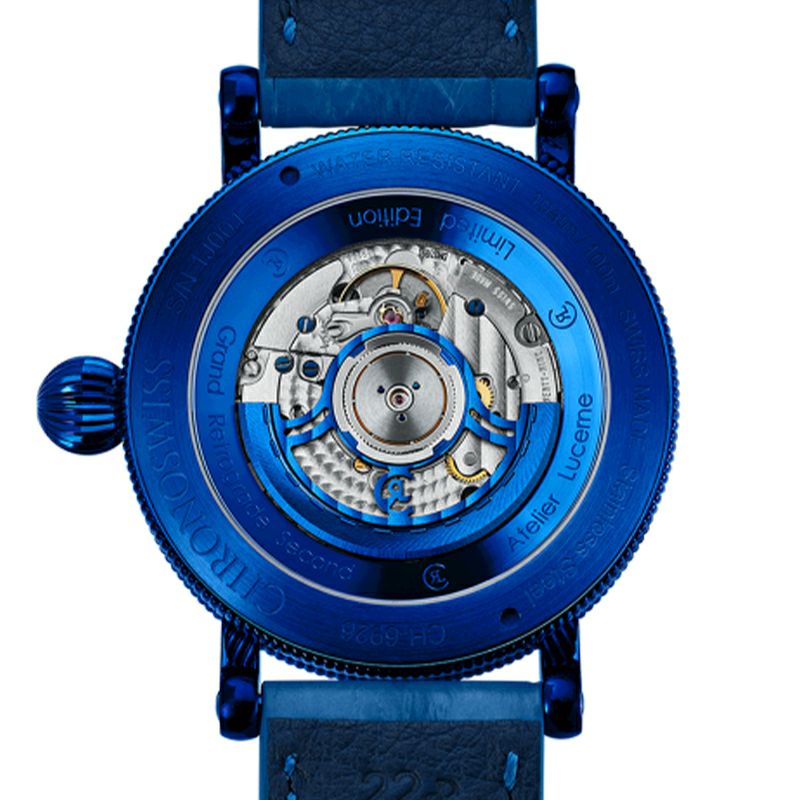 CHRONOSWISS OPEN GEAR RESEC ELECTRIC BLUE クロノスイス オープンギア レ･セック エレクトリックブルー CH-6926-BLSI