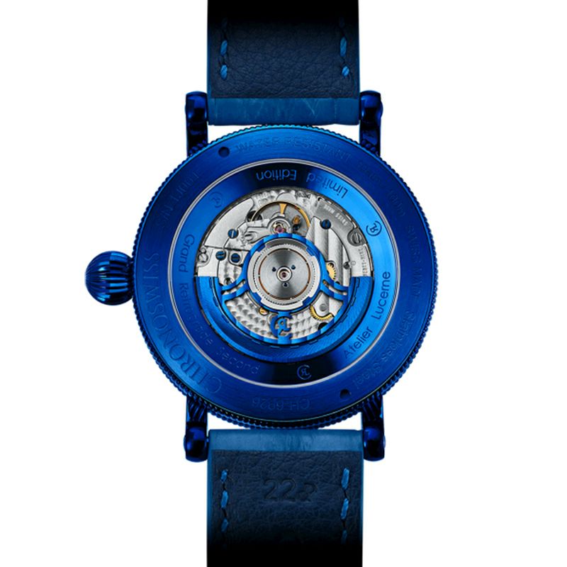 CHRONOSWISS OPEN GEAR RESEC ELECTRIC BLUE クロノスイス オープンギア レ･セック エレクトリックブルー CH-6926-BLSI
