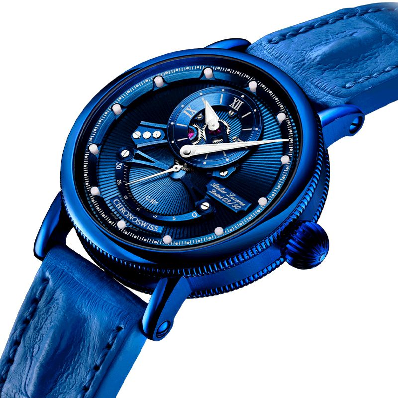 CHRONOSWISS OPEN GEAR RESEC ELECTRIC BLUE クロノスイス オープンギア レ･セック エレクトリックブルー CH-6926-BLSI