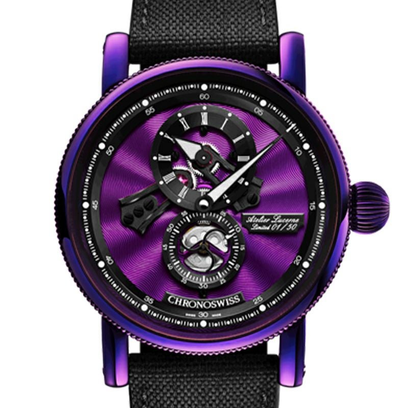 CHRONOSWISS FLYING REGULATOR OPEN GEAR PURPLE HAZE クロノスイス