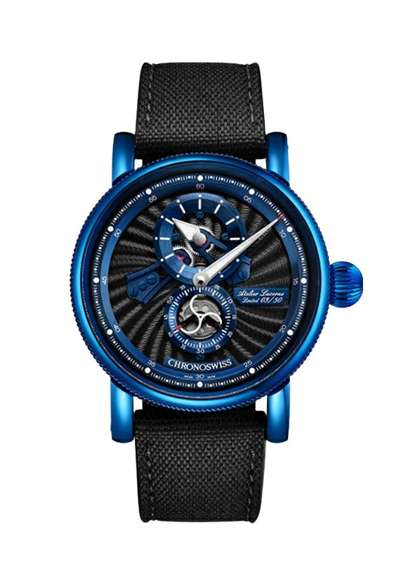 CHRONOSWISS FLYING REGULATOR OPEN GEAR BLUE SPARK クロノスイス フライングレギュレーター オープンギア ブルースパーク CH-8756.1-BKBL