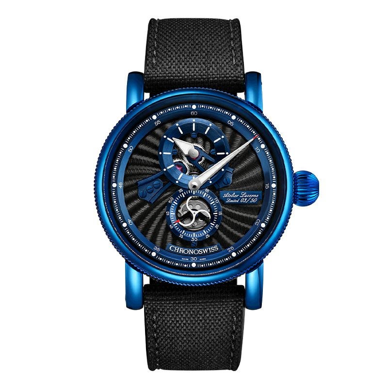CHRONOSWISS FLYING REGULATOR OPEN GEAR BLUE SPARK クロノスイス フライングレギュレーター オープンギア ブルースパーク CH-8756.1-BKBL