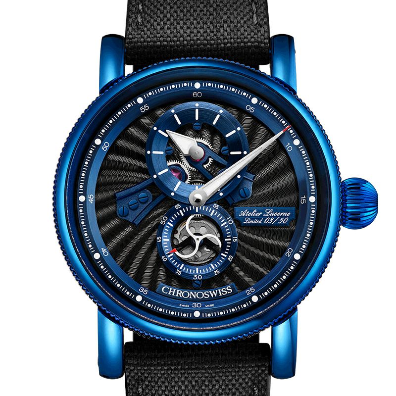CHRONOSWISS FLYING REGULATOR OPEN GEAR BLUE SPARK クロノスイス フライングレギュレーター オープンギア ブルースパーク CH-8756.1-BKBL