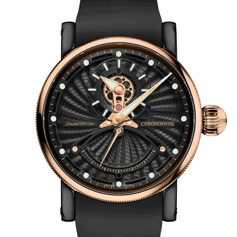 CHRONOSWISS OPEN GEAR RESEC OBSIDIAN MANUFACTURE クロノスイス