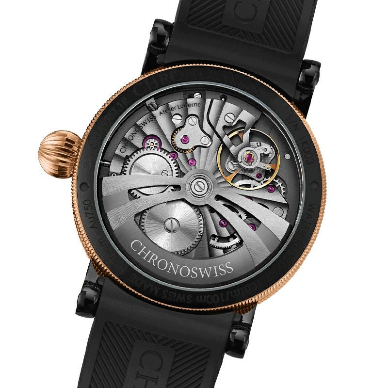 CHRONOSWISS OPEN GEAR RESEC OBSIDIAN MANUFACTURE クロノスイス オープンギア レ・セック オブシディアン マニュファクチュール CH-6925T.1R-BKGO