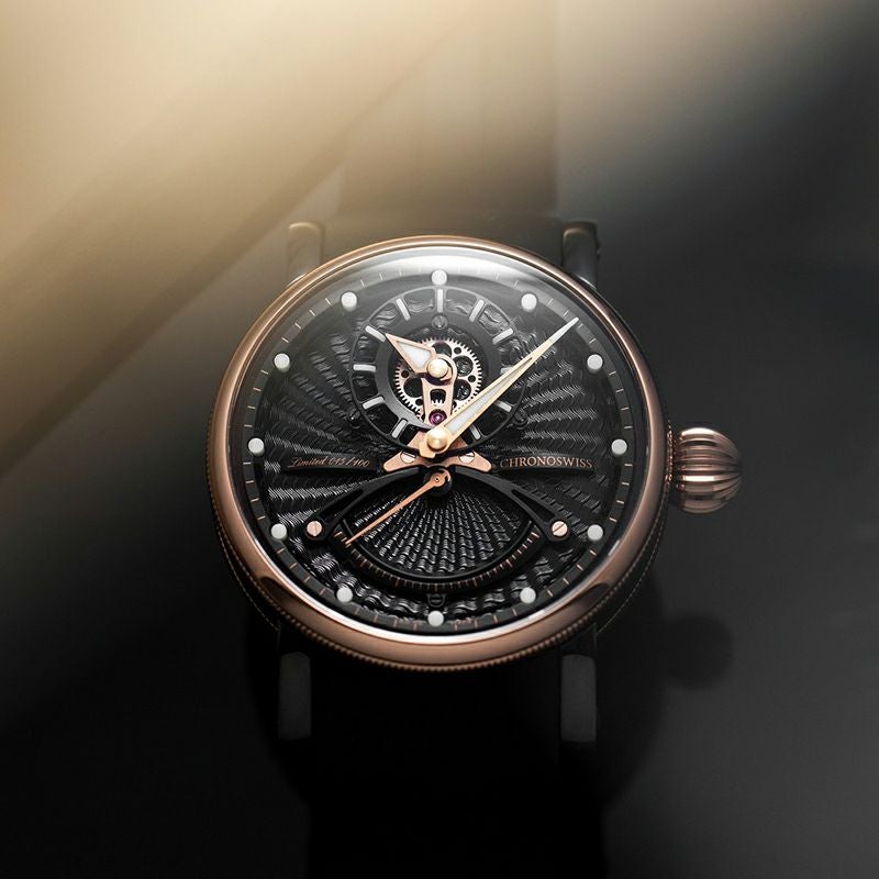 CHRONOSWISS OPEN GEAR RESEC OBSIDIAN MANUFACTURE クロノスイス
