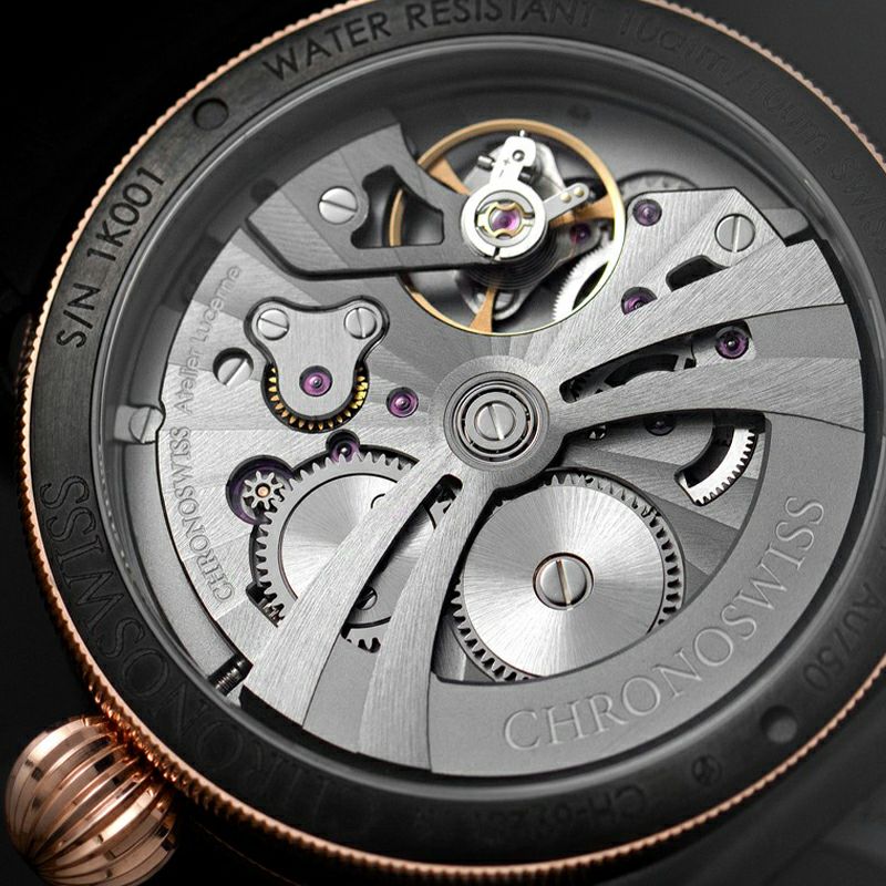 CHRONOSWISS OPEN GEAR RESEC OBSIDIAN MANUFACTURE クロノスイス