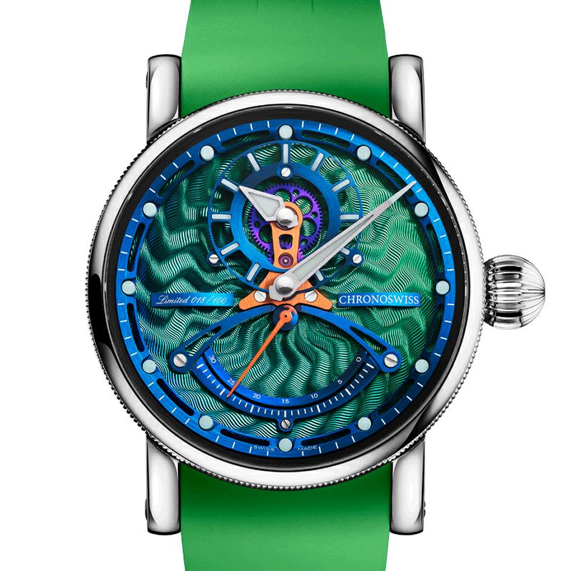 CHRONOSWISS OPEN GEAR RESEC GREEN MONSTER MANUFACTURE クロノスイス オープンギア レ・セック マニュファクチュール グリーンモンスター CH-6923T.1-GRBL