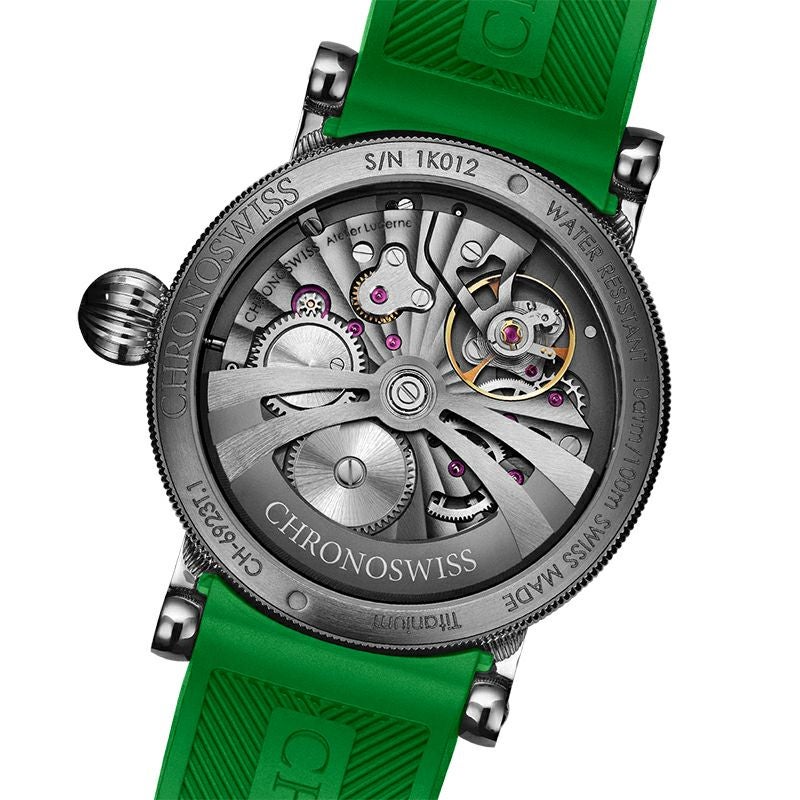 CHRONOSWISS OPEN GEAR RESEC GREEN MONSTER MANUFACTURE クロノスイス オープンギア レ・セック マニュファクチュール グリーンモンスター CH-6923T.1-GRBL