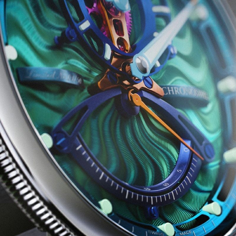 CHRONOSWISS OPEN GEAR RESEC GREEN MONSTER MANUFACTURE クロノスイス オープンギア レ・セック マニュファクチュール グリーンモンスター CH-6923T.1-GRBL