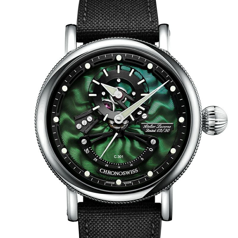 CHRONOSWISS OPEN GEAR RESEC JUNGLE クロノスイス オープンギア レ･セック ジャングル CH-6923-DGRBK