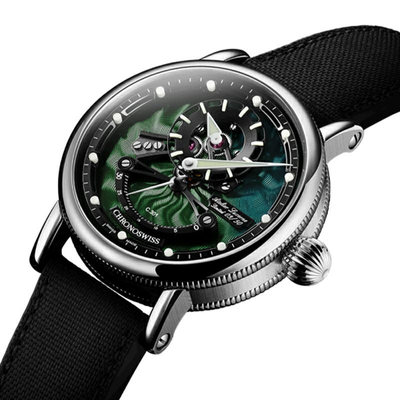 CHRONOSWISS OPEN GEAR RESEC JUNGLE クロノスイス オープンギア レ･セック ジャングル CH-6923-DGRBK