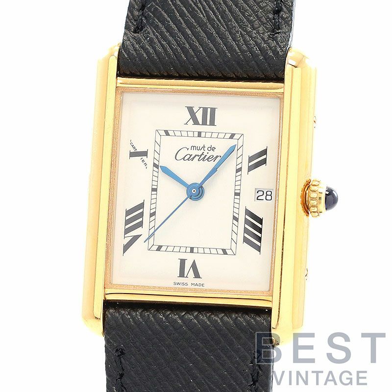 中古】CARTIER MUST TANK LARGE MODEL JUMBO VERMEIL カルティエ