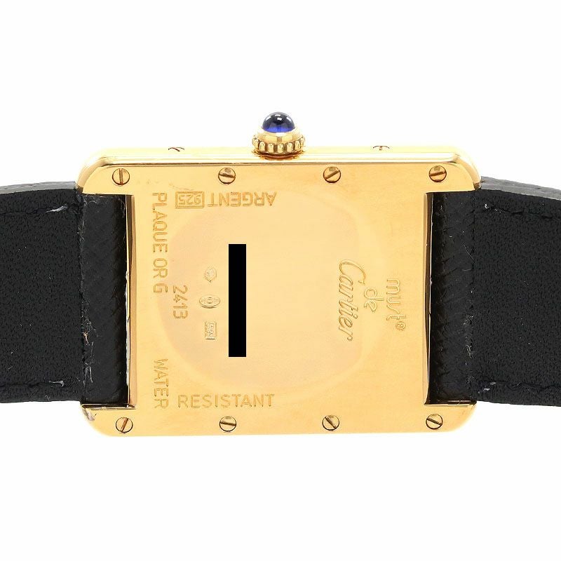 中古】CARTIER MUST TANK LARGE MODEL JUMBO VERMEIL カルティエ