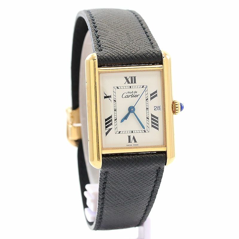 中古】CARTIER MUST TANK LARGE MODEL JUMBO VERMEIL カルティエ