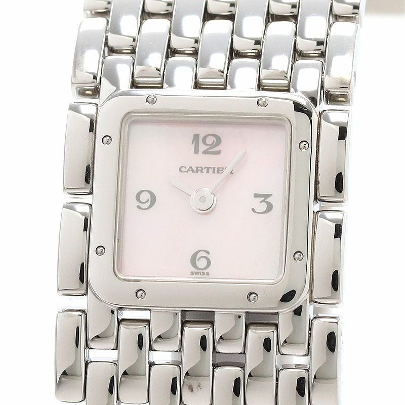 CARTIER カルティエ リュバン ホワイトシェルダイヤル SS HA-7374| カルティエ パンテール リュバン Ref.W61001T9 SS スクエア