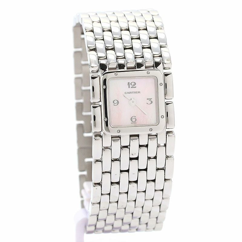 カルティエ CARTIER W61003T9 パンテール リュバン ピンクシェル文字盤 クォーツ レディース _946652 Cartier（カルティエ） 【CARTIER】カルティエ パンテール リュバン