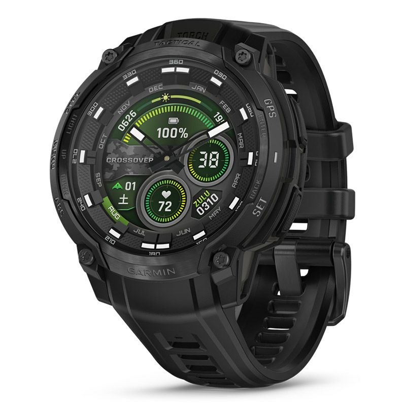 GARMIN Instinct Crossover AMOLED Tactical Black ガーミン インスティンクト クロスオーバー アモレッド タクティカル ブラック 010-03398-32