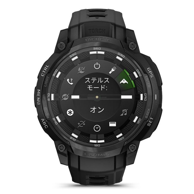 GARMIN Instinct Crossover AMOLED Tactical Black ガーミン インスティンクト クロスオーバー アモレッド タクティカル ブラック 010-03398-32