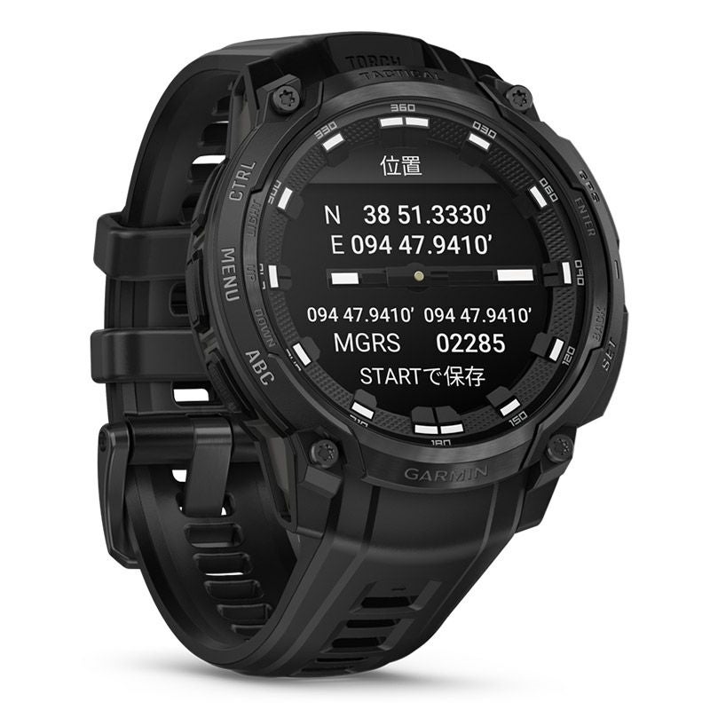 GARMIN Instinct Crossover AMOLED Tactical Black ガーミン インスティンクト クロスオーバー アモレッド タクティカル ブラック 010-03398-32