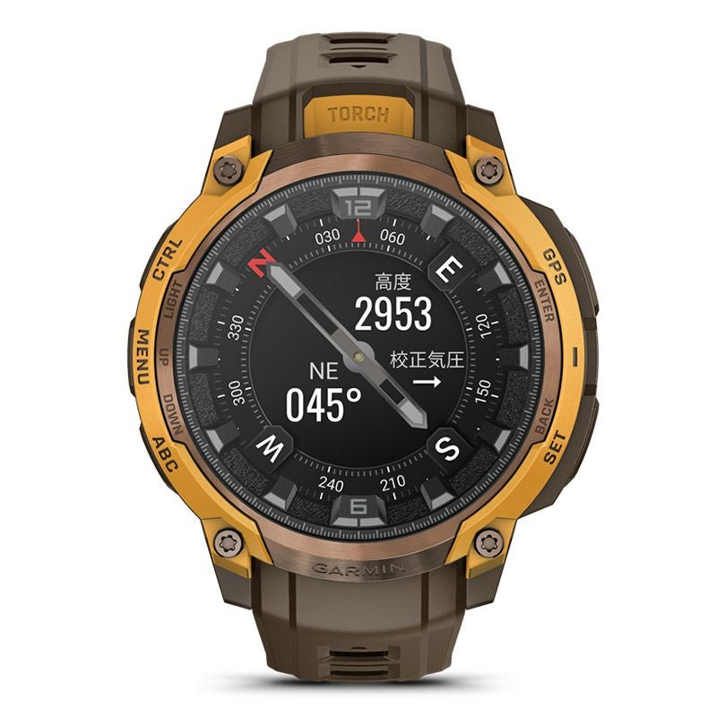 GARMIN Instinct Crossover AMOLED Sunburst / Cocoa ガーミン
