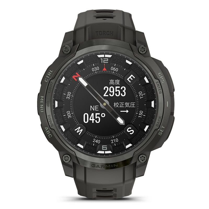 GARMIN ガーミン INSTINCT Graphite ダークグレー Garmin Instinct Solar Rugged GPS Fitness Smartwatch, Graphite
