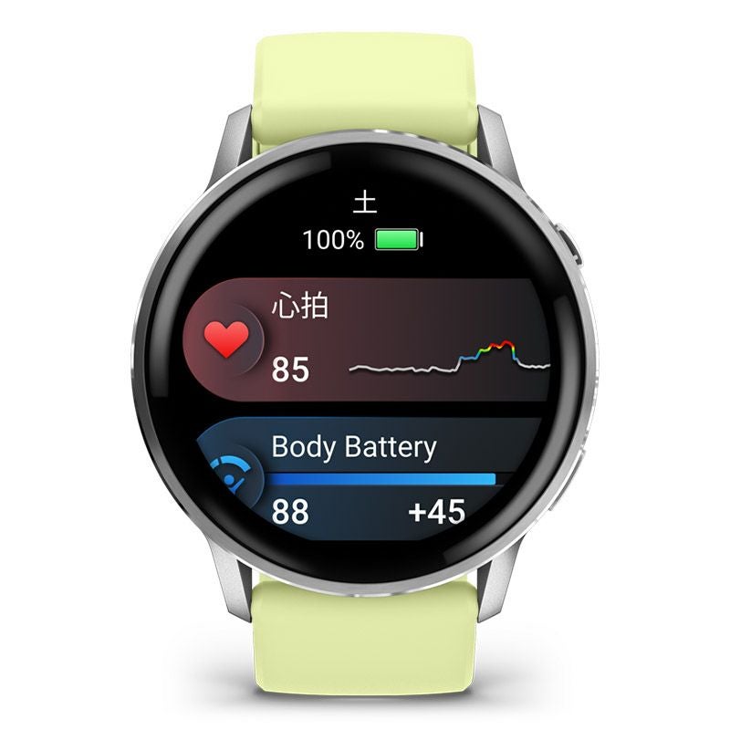 GARMIN Venu 4 45mm Silver / Citron ガーミン ヴェニュー 4 45mm シルバー / シトロン 010-03014-32