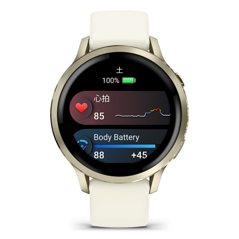 GARMIN Venu 4 41mm Lunar Gold / Bone ガーミン ヴェニュー 4 41mm ルナゴールド / ボーン 010-03013-30