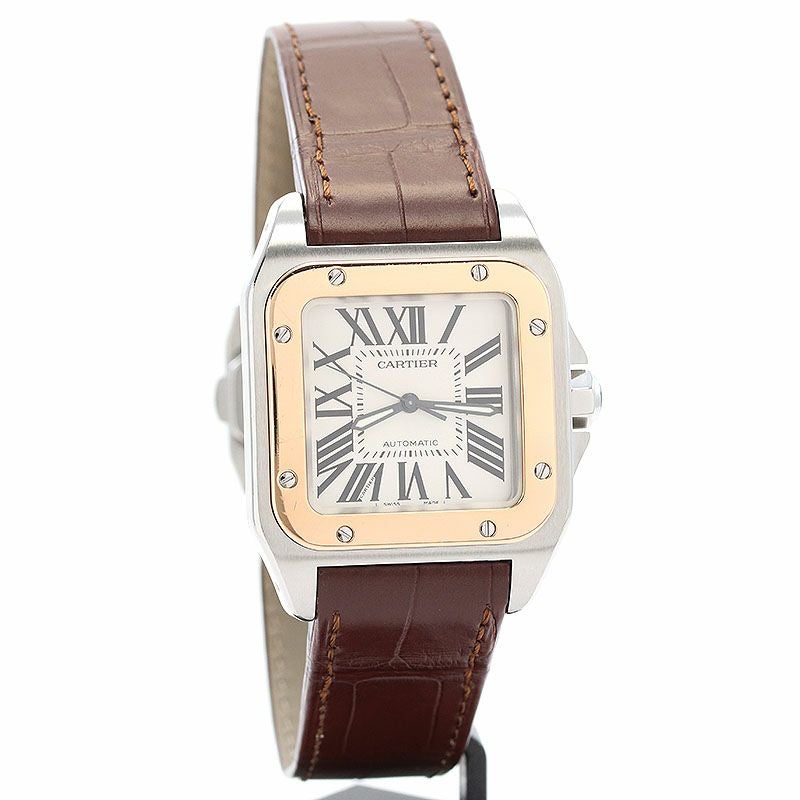 【中古】CARTIER SANTOS 100 MEDIUM MODEL カルティエ サントス 100 MM W20107X7