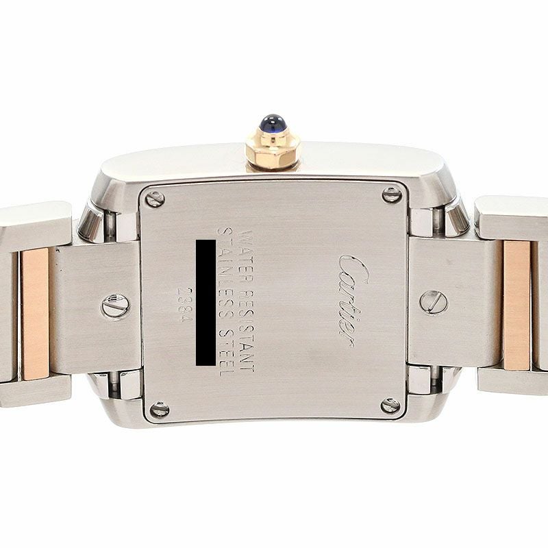 カルティエ Cartier W51027Q4 2384 タンクフランセーズ SM 腕時計 アイボリー文字盤 PG×SS レディース【中古】 TANK（Cartier） カルティエ Cartier W51027Q4 2384 タンク