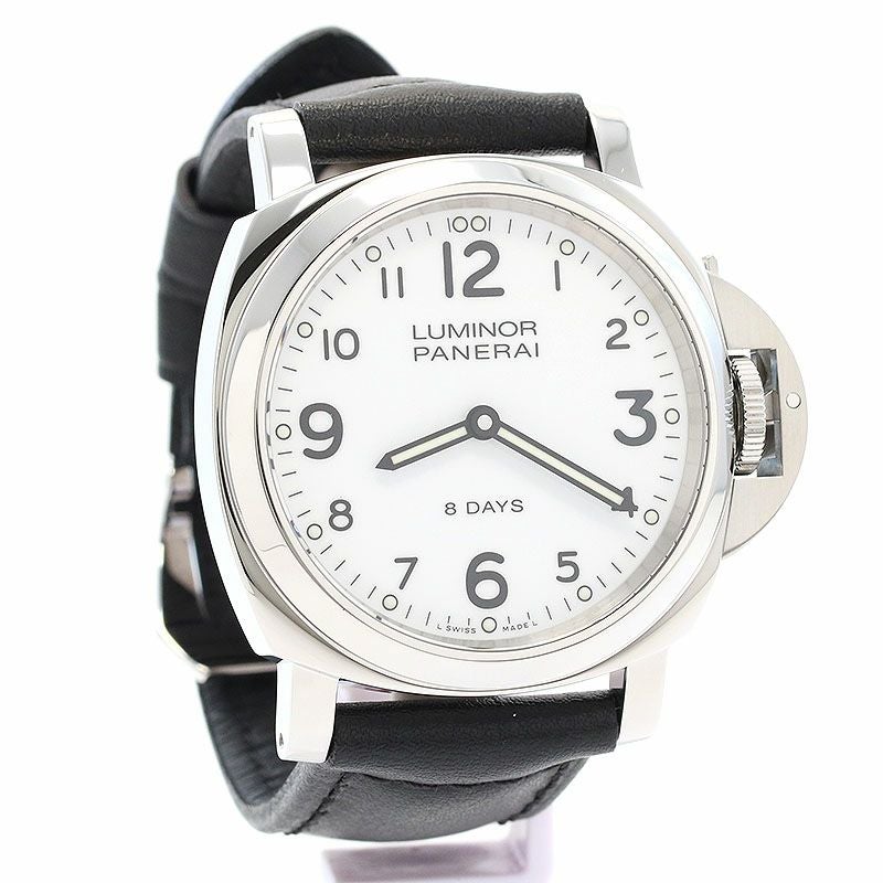【中古】OFFICINE PANERAI LUMINOR BASE 8 DAYS 44MM ACCIAIO オフィチーネ・パネライ ルミノール ベース 8デイズ 44MM アッチャイオ PAM00561